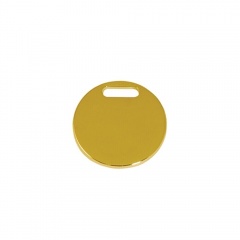 Ўильд на л¤ссе круг D20*1 мм мет. золотое покрытие