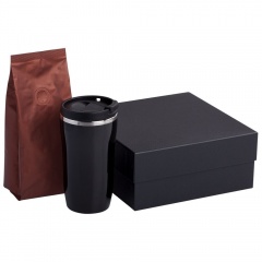 Ќабор: термостакан и кофе, коричневый