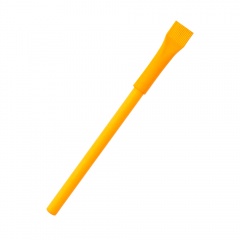 Ручка картонная Greta с колпачком, оранжевый