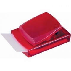 Диспенсер для записей; красный; 12х8,3х5,5 см; пластик