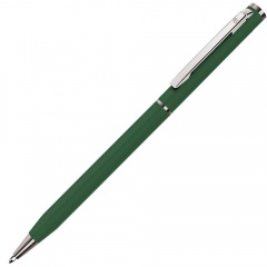 SLIM, ручка шариковая, зеленый/хром, металл