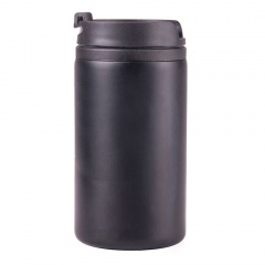 Термокружка CAN, 300мл. черный, нержавеющая сталь, пластик