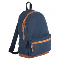 Рюкзак "PULSE", синий/оранжевый, полиестер  600D, 42х30х13 см, V16 литров