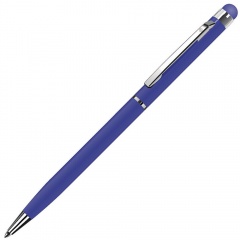 TOUCHWRITER, ручка шариковая со стилусом для сенсорных экранов, синий/хром, металл  