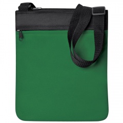 Промо сумка на плечо "Simple"; зеленый; 23х28 см; полиэстер