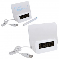 USB-разветвитель с часами и полем дл¤ заметок,13,8х6,5х11,6см,пластик