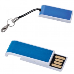 USB flash-карта "Slider" (8Гб),синяя,3,4х1,2х0,6см,металл, пластик