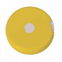 Рулетка "Кнопка" (1,5 м); желтый; D=5 см; H=1,2 см; пластик