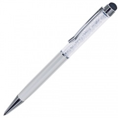 STARTOUCH, ручка шариковая со стилусом для сенсорных экранов, перламутровый белый/хром, металл