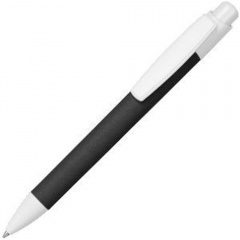 ECO TOUCH, ручка шариковая, черный, картон/пластик
