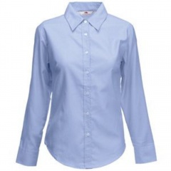  "Lady-Fit Long Sleeve Oxford Shirt", -_M, 70% /, 30% /, 135 /2