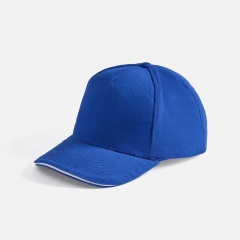 Бейсболка LONG BEACH, ярко-синяя с белым