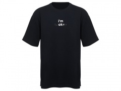 Футболка оверсайз Vienna унисекс с нанесением Трафарет Скульптура 2 цвета, размер S