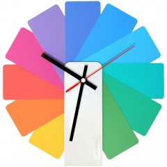   Transformer Clock. White & Multicolor