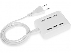 USB Hub Powertech на 6 портов