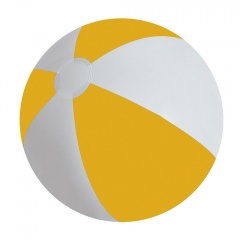Мяч надувной "ЗЕБРА", желтый, 45 см, ПВХ