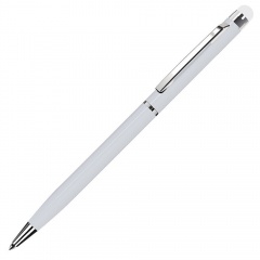 TOUCHWRITER, ручка шариковая со стилусом для сенсорных экранов, белый/хром, металл