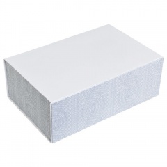 Коробка подарочная "Irish"  складная,  белый,  20*30*11  см,  кашированный картон, тиснение