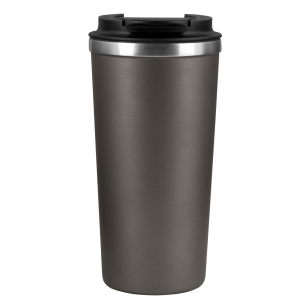 Термокружка вакуумная Palermo, серая, гладкая поверхность