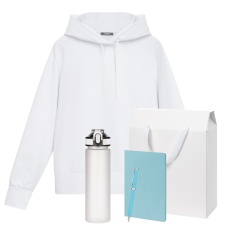 Набор с одеждой ALEX (худи, бутылка, блокнот, ручка), голубой, L