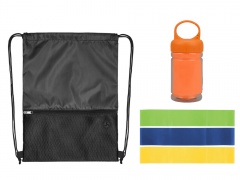 Набор для спорта с полотенцем и фитнес-резинками