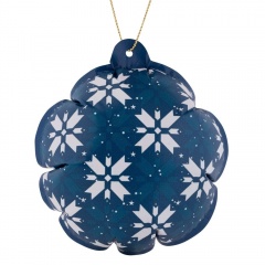 Новогодний самонадувающийся шарик «Скандик», синий