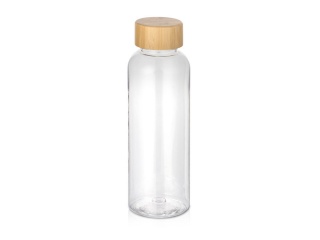 Бутылка из переработанного пластика rPET Kato Bamboo с бамбуковой крышкой, 500 мл