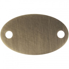 Шильдик металлический Alfa Oval, бронзовый