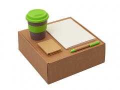 Набор Halm с блокнотом, ручкой и стаканом