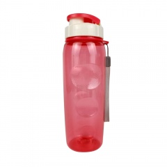 Пластиковая бутылка Сингапур (с клапаном) - Красный PP