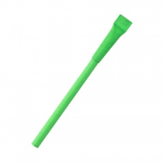 Ручка картонная Greta с колпачком, зеленый