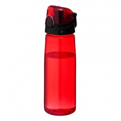 Ѕутылка дл¤ воды FLASK, 800 мл; 25,2х7,7см, красный, пластик