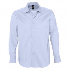 Рубашка"Brighton", небесно-голубой_S, 97% хлопок, 3% эластан, 140г/м2