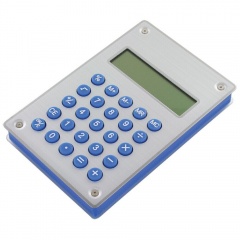 Калькулятор "Aqua" на энергии воды; 10х15х1,8 см; металл,пластик