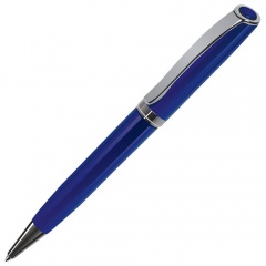 STATUS, ручка шариковая, синий/хром, металл
