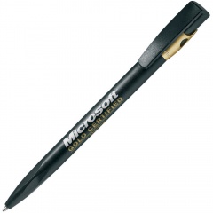 KIKI FROST GOLD, ручка шарикова¤, черный/золотистый, пластик