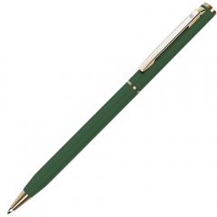 SLIM, ручка шарикова¤, зеленый/золотистый, металл