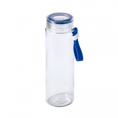 Ѕутылка дл¤ воды HELUX, 420 мл, стекло, прозрачный, синий
