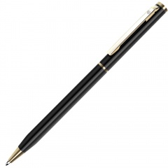 SLIM, ручка шарикова¤, чЄрный/золотистый, металл