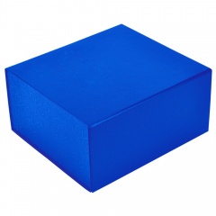  оробка  подарочна¤ складна¤ ,  синий, 22 x 20 x 11 cm,  кашированный картон,  тиснение, шелкографи¤