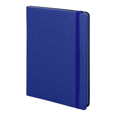 Бизнес-блокнот "RILY", формат А5, синий, блок в точку