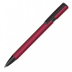 OVAL, ручка шарикова¤, красный/черный, металл