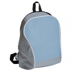 Промо-рюкзак "Fun"; серый с голубым; 30х38х14 см; полиэстер