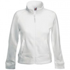 Толстовка "Lady-Fit Sweat Jacket", белый_M, 75% х/б, 25% п/э, 280 г/м2