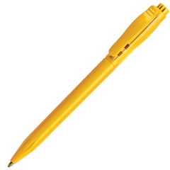 DUO, ручка шариковая, желтый, пластик