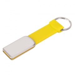 USB flash-карта "Flexi" (8√б), желтый, 8,5х2х0,5 см, металл, пластик