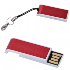USB flash-карта "Slider" (8√б),красна¤,3,4х1,2х0,6см,металл, пластик