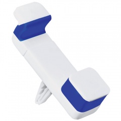 Держатель для телефона "Holder", белый с синим, 9,8х4,8х8 см,пластик,силикон