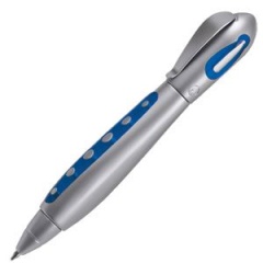 GALAXY, ручка шариковая, синий/хром, пластик/металл