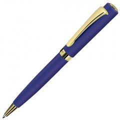 VISCOUNT, ручка шариковая, синий/золотистый, металл